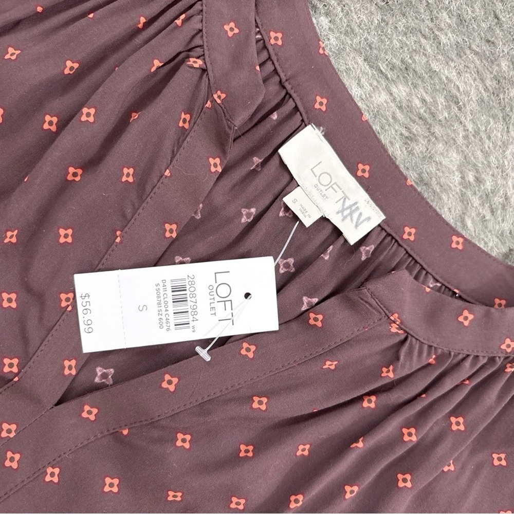 NWT LOFT Popover Blouse - Picture 3 of 9